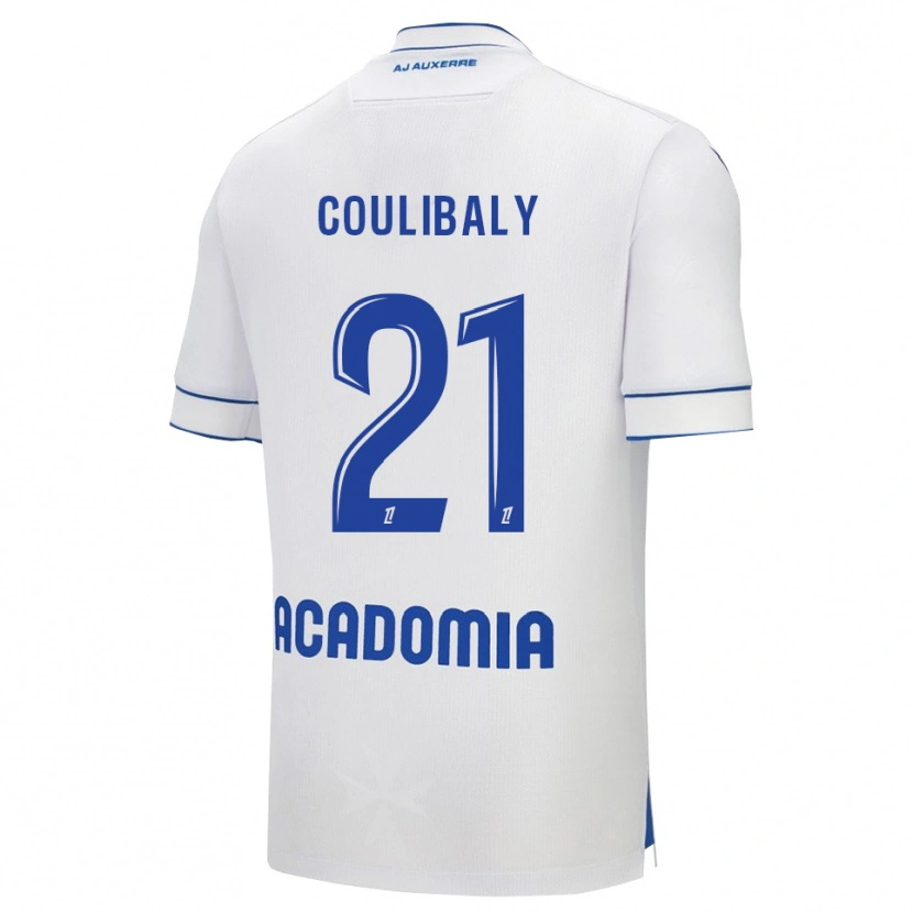 Danxen Dzieci Lasso Coulibaly #21 Biało-Niebieski Domowa Koszulka 2025/26 Koszulki Klubowe