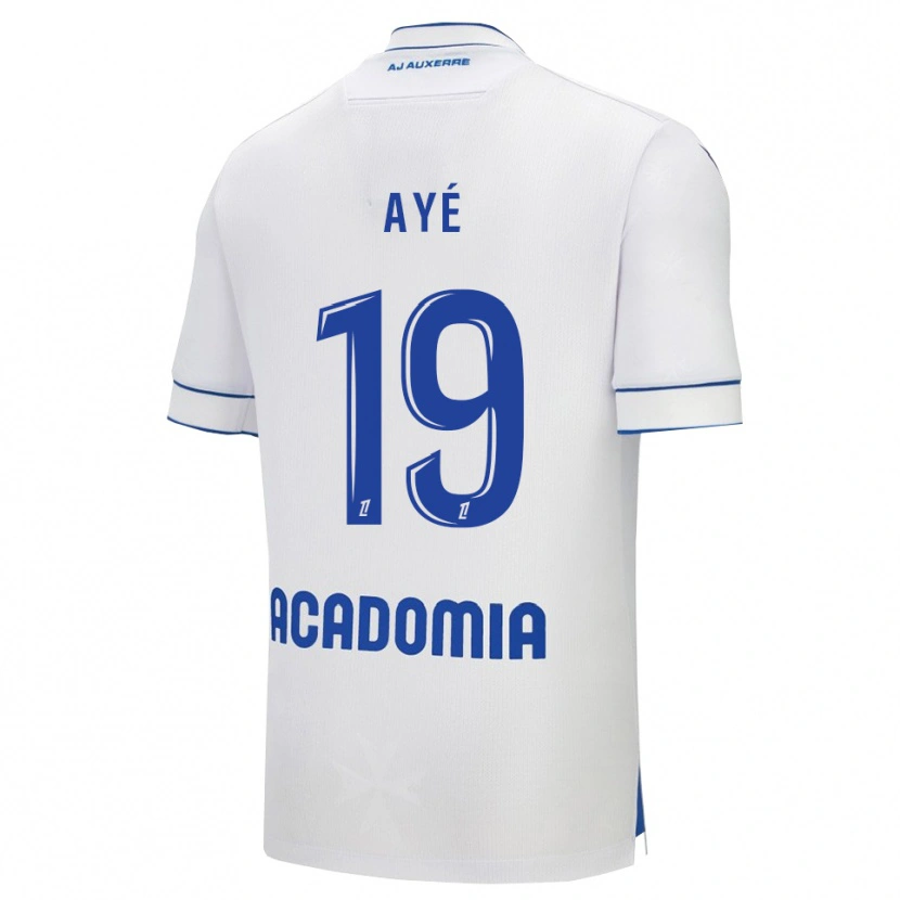 Danxen Dzieci Florian Ayé #19 Biało-Niebieski Domowa Koszulka 2025/26 Koszulki Klubowe