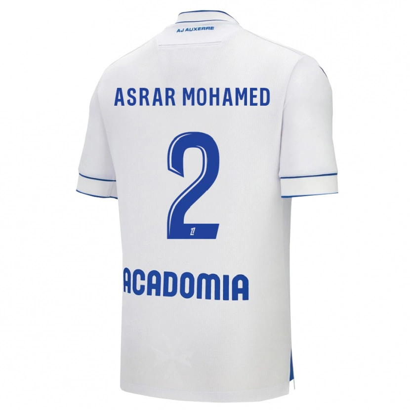 Danxen Dzieci El Asrar Mohamed #2 Biało-Niebieski Domowa Koszulka 2025/26 Koszulki Klubowe