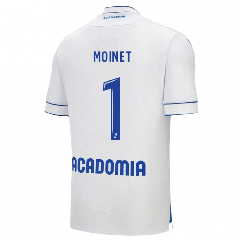 Danxen Dzieci Victor Moinet #1 Biało-Niebieski Domowa Koszulka 2025/26 Koszulki Klubowe