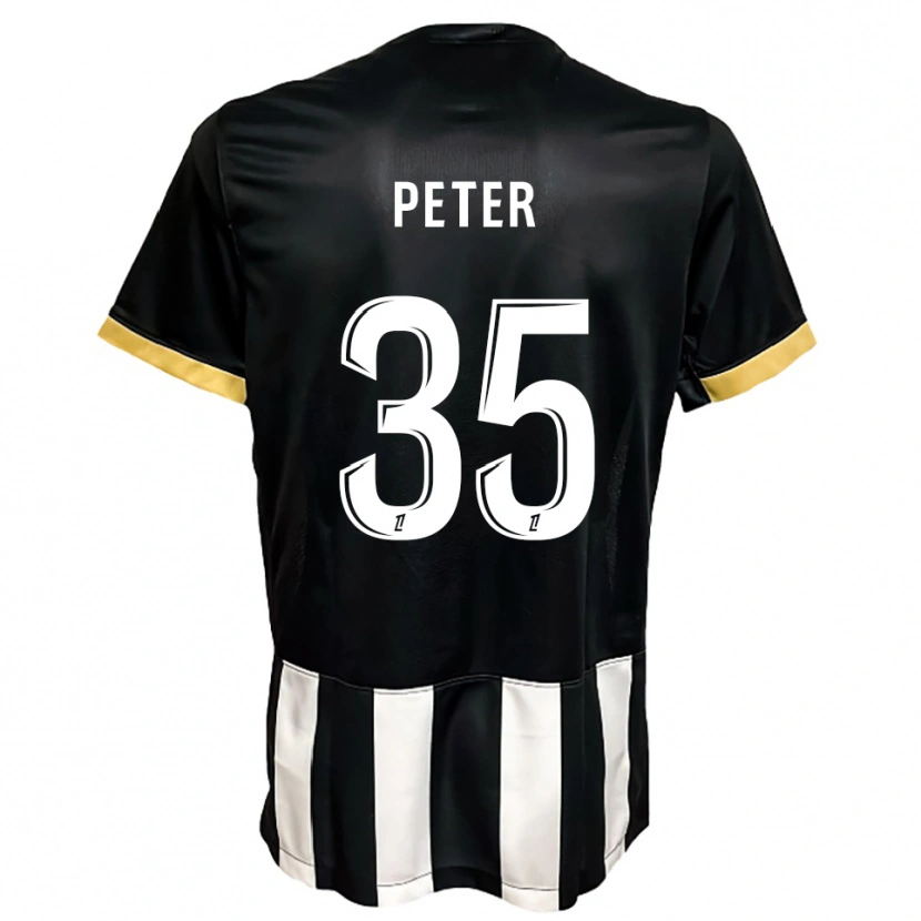 Danxen Dzieci Prosper Peter #35 Czarno-Biały Domowa Koszulka 2025/26 Koszulki Klubowe