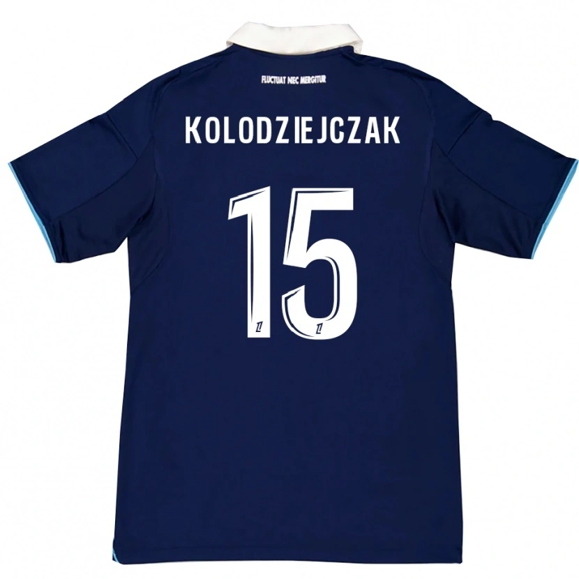 Danxen Dzieci Timothée Kolodziejczak #15 Ciemnoniebiesko-Biały Domowa Koszulka 2025/26 Koszulki Klubowe
