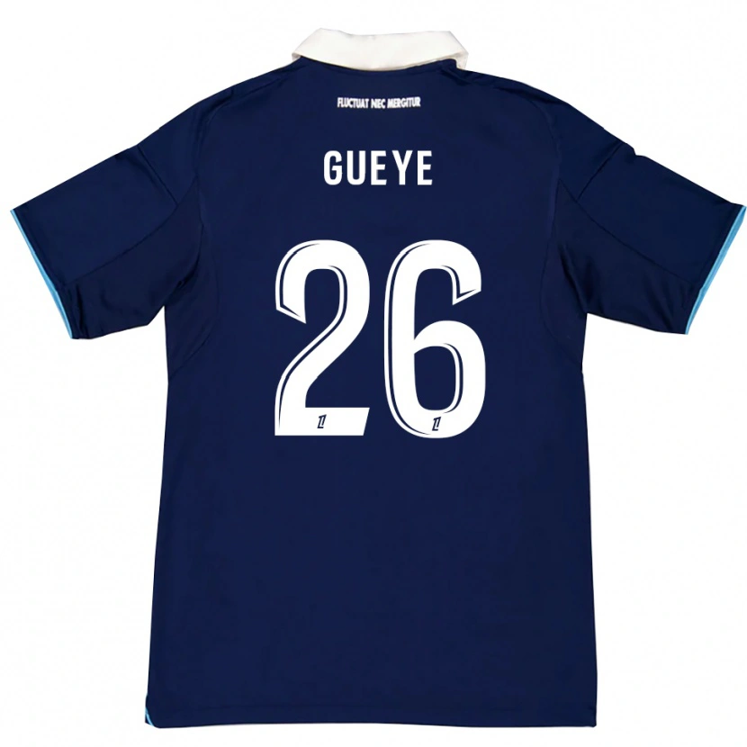 Danxen Dzieci Lamine Gueye #26 Ciemnoniebiesko-Biały Domowa Koszulka 2025/26 Koszulki Klubowe