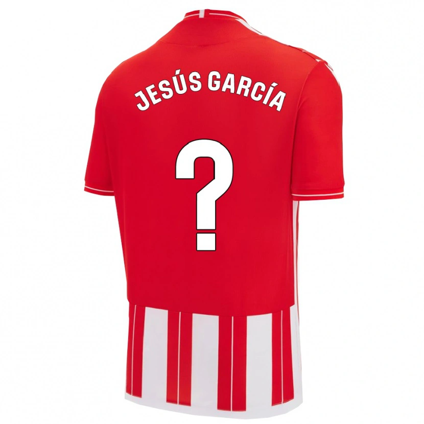 Danxen Dzieci Jesús García #0 Czerwono-Biały Domowa Koszulka 2025/26 Koszulki Klubowe