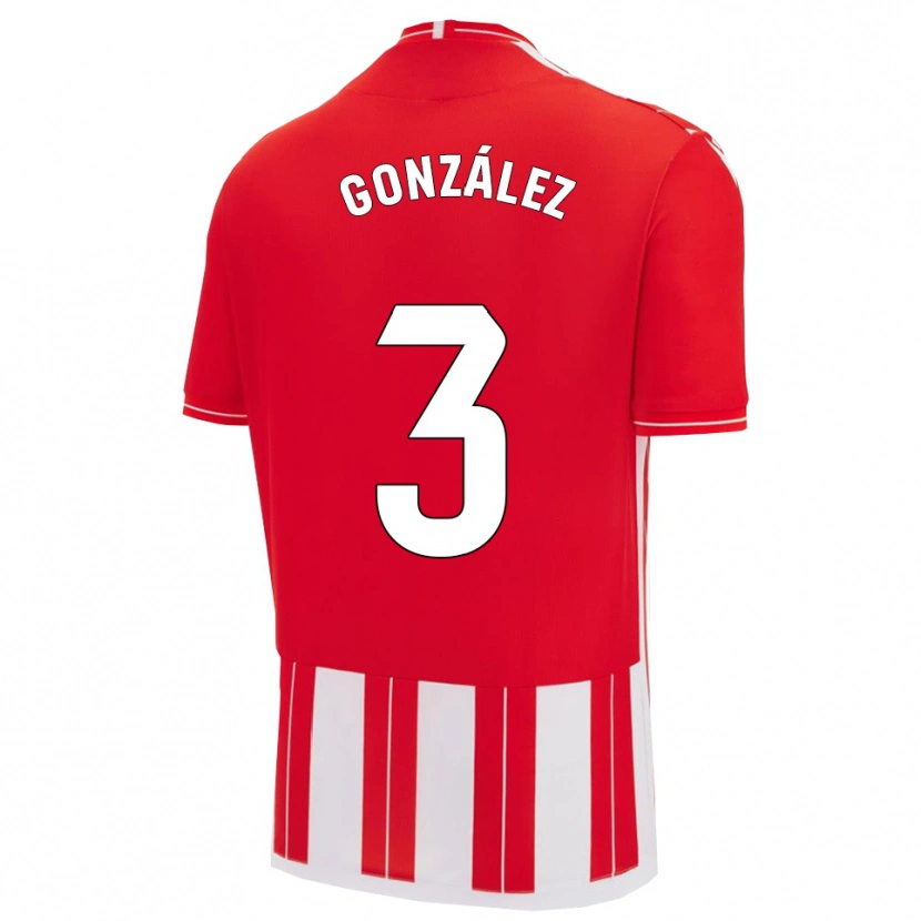 Danxen Dzieci Edgar González #3 Czerwono-Biały Domowa Koszulka 2025/26 Koszulki Klubowe