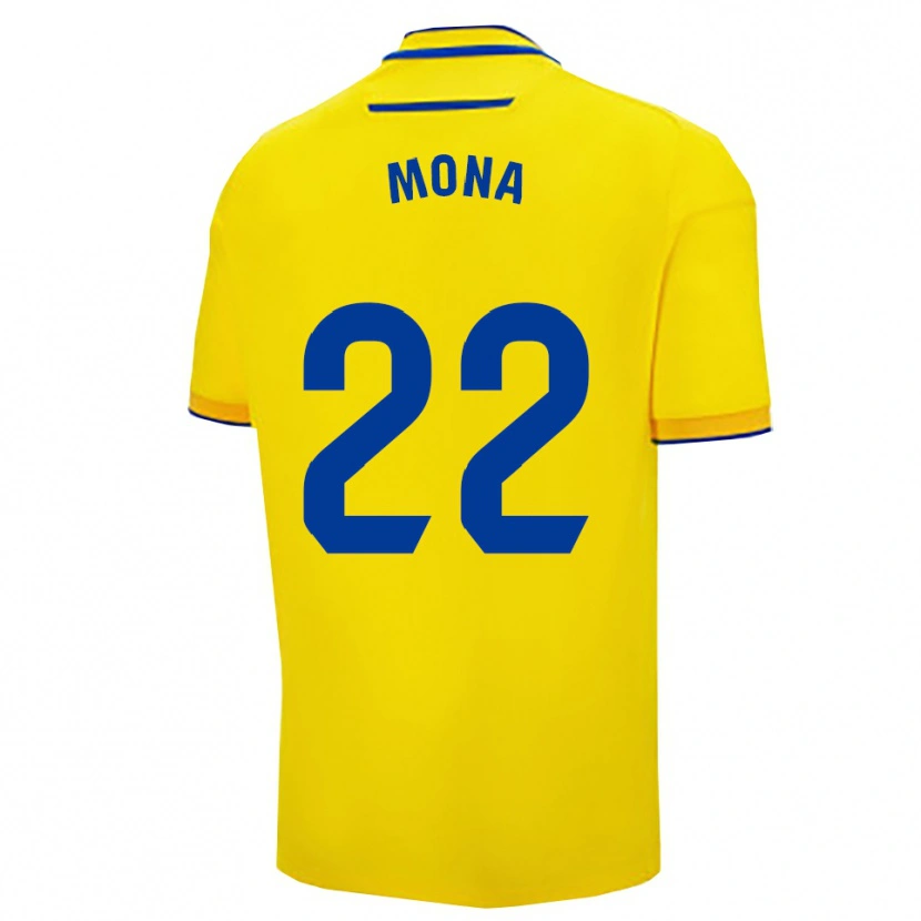Danxen Dzieci Patricia Bralo Morillo #22 Żółto-Granatowy Domowa Koszulka 2025/26 Koszulki Klubowe