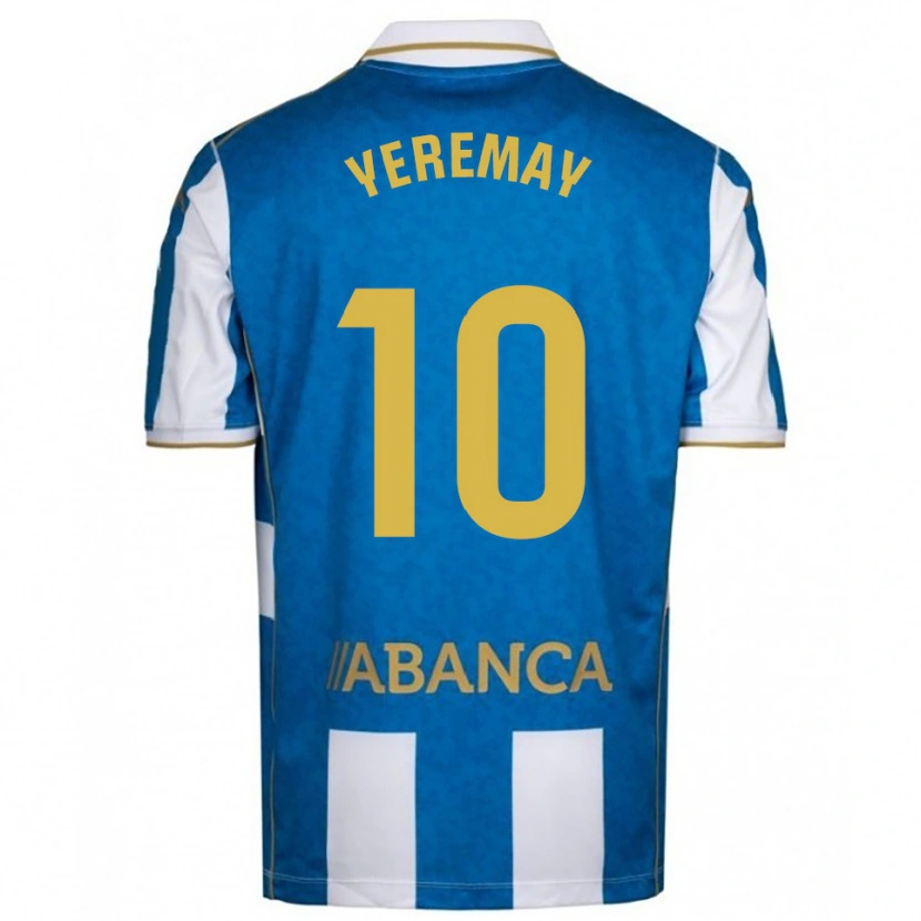 Danxen Dzieci Yeremay Hernández #10 Biało-Niebieski Domowa Koszulka 2025/26 Koszulki Klubowe