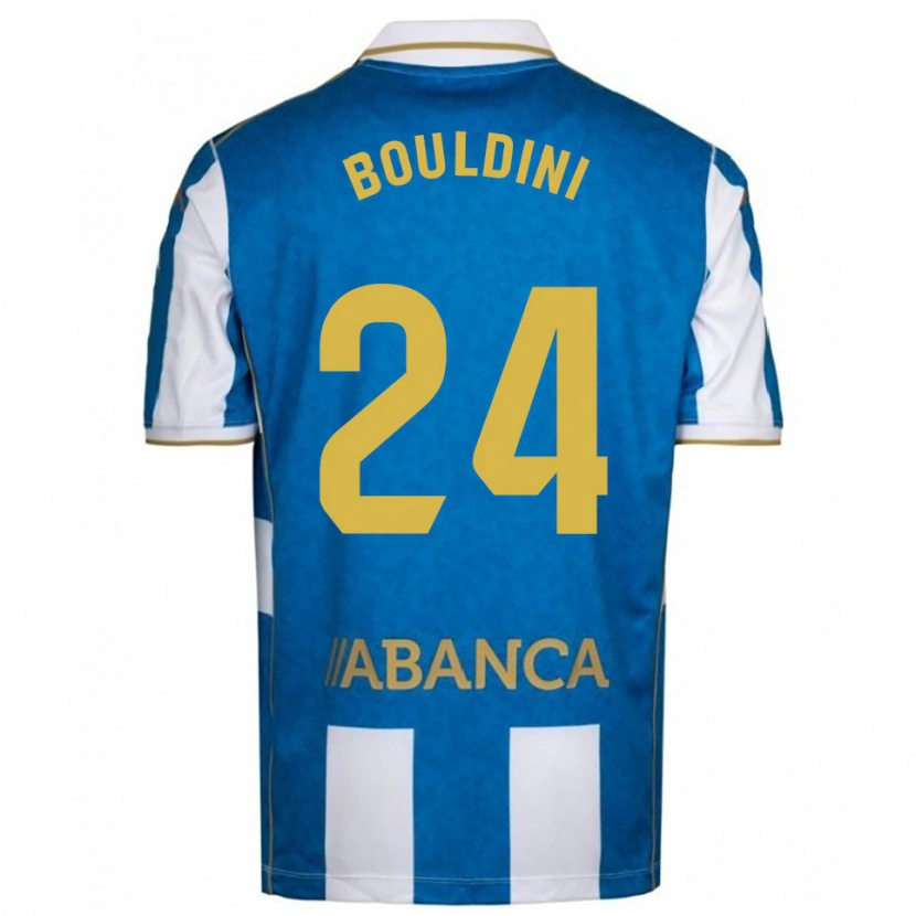 Danxen Dzieci Mohamed Bouldini #24 Biało-Niebieski Domowa Koszulka 2025/26 Koszulki Klubowe
