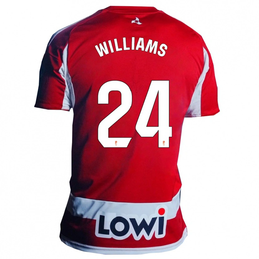 Danxen Dzieci Loïc Williams #24 Czerwono-Biały Domowa Koszulka 2025/26 Koszulki Klubowe