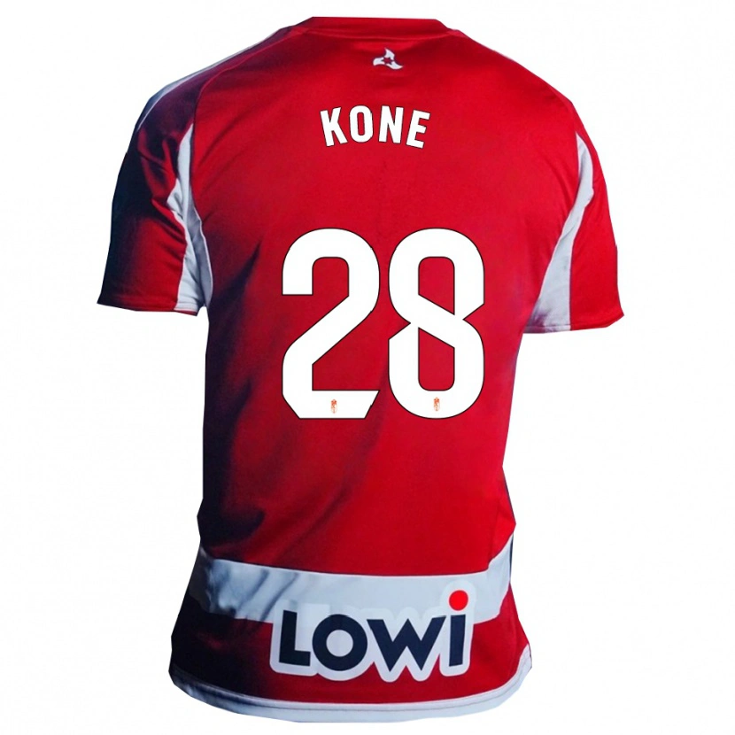 Danxen Dzieci Abdoulaye Kone #28 Czerwono-Biały Domowa Koszulka 2025/26 Koszulki Klubowe