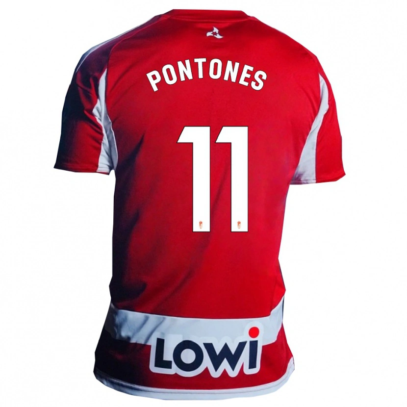 Danxen Dzieci Juan Carlos Pontones #11 Czerwono-Biały Domowa Koszulka 2025/26 Koszulki Klubowe
