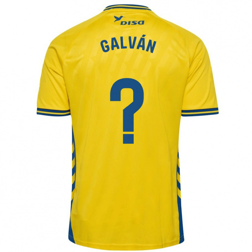 Danxen Dzieci Carlos Galván #0 Żółto-Niebieski Domowa Koszulka 2025/26 Koszulki Klubowe