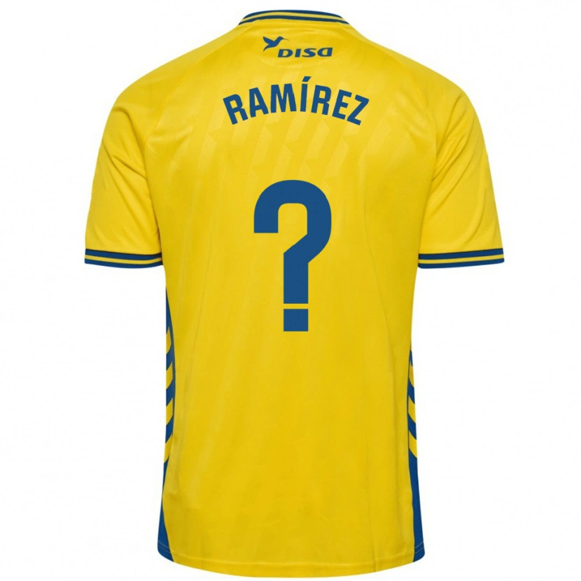 Danxen Dzieci Daniel Ramírez #0 Żółto-Niebieski Domowa Koszulka 2025/26 Koszulki Klubowe