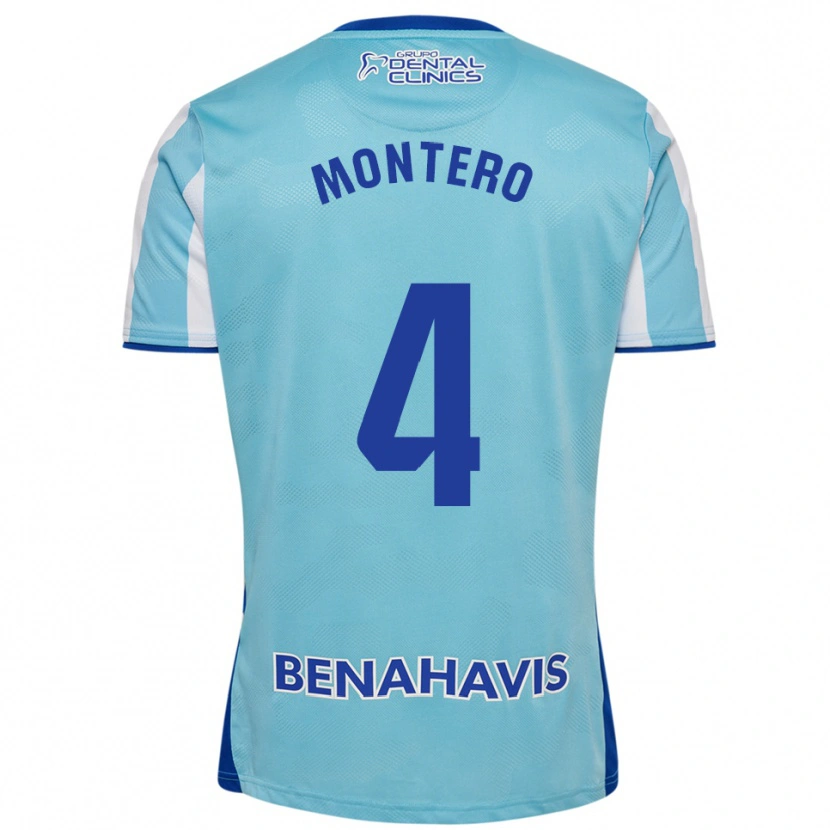 Danxen Dzieci Javi Montero #4 Błękitno-Biały Domowa Koszulka 2025/26 Koszulki Klubowe