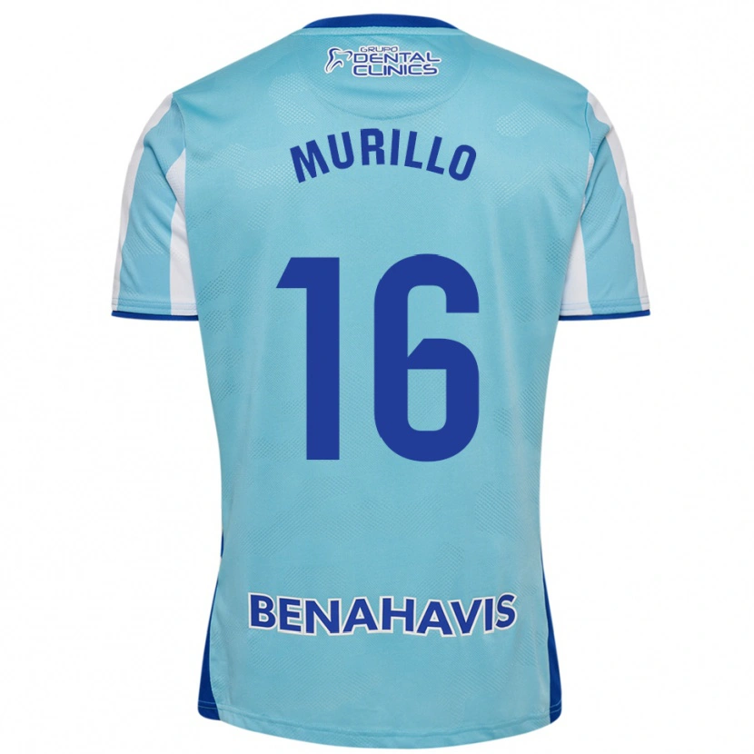 Danxen Dzieci Diego Murillo #16 Błękitno-Biały Domowa Koszulka 2025/26 Koszulki Klubowe