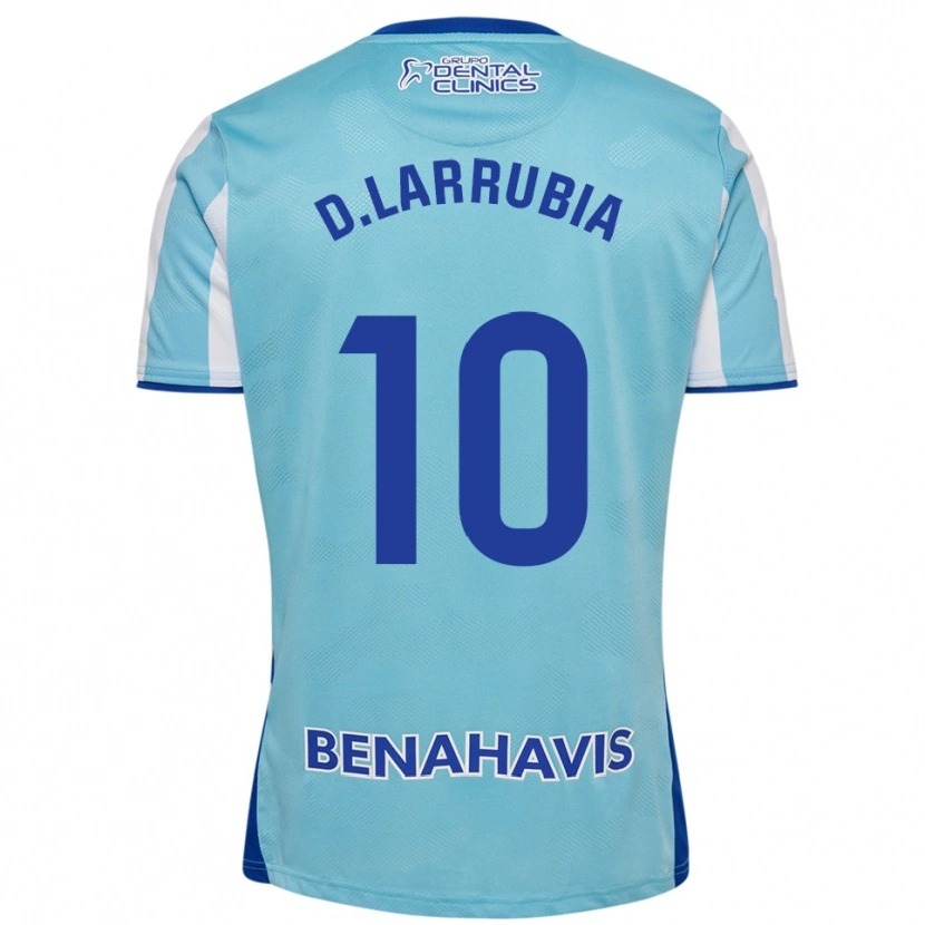 Danxen Dzieci David Larrubia #10 Błękitno-Biały Domowa Koszulka 2025/26 Koszulki Klubowe