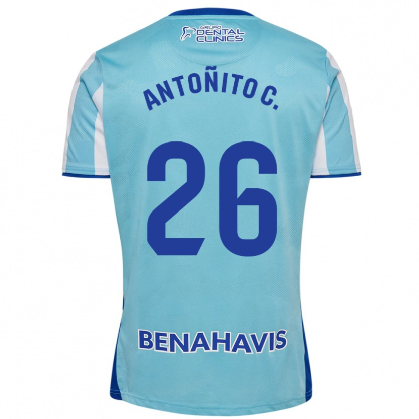 Danxen Dzieci Antonio Cordero #26 Błękitno-Biały Domowa Koszulka 2025/26 Koszulki Klubowe