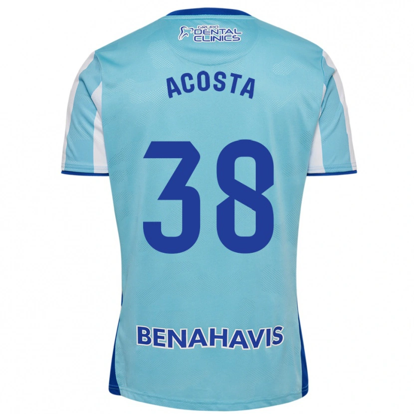 Danxen Dzieci Judith Acosta #38 Błękitno-Biały Domowa Koszulka 2025/26 Koszulki Klubowe