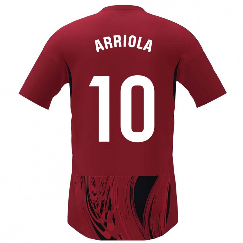 Danxen Dzieci Marcos Arriola #10 Czerwono-Czarny Domowa Koszulka 2025/26 Koszulki Klubowe