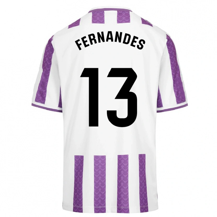 Danxen Dzieci Guilherme Fernandes #13 Fioletowo-Biały Domowa Koszulka 2025/26 Koszulki Klubowe