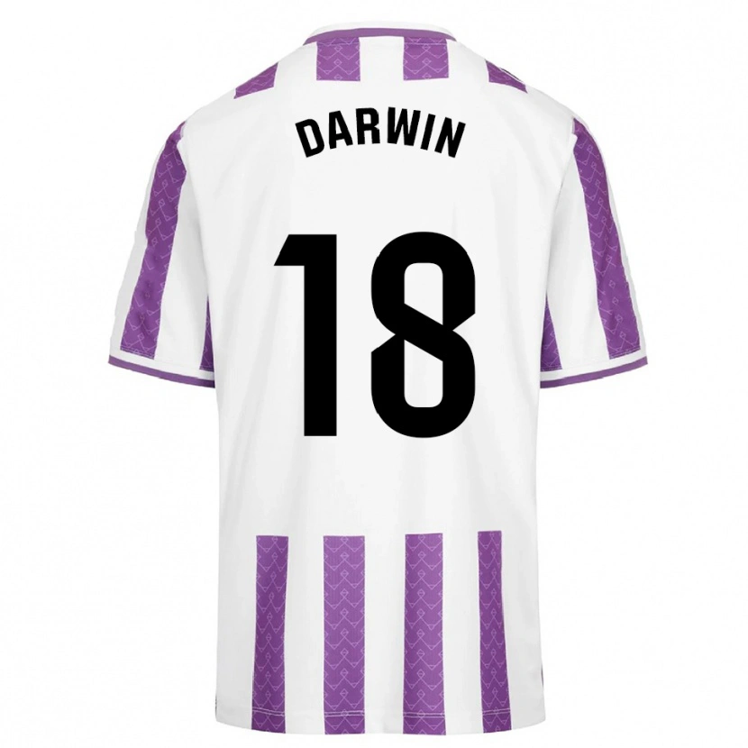 Danxen Dzieci Darwin Machís #18 Fioletowo-Biały Domowa Koszulka 2025/26 Koszulki Klubowe