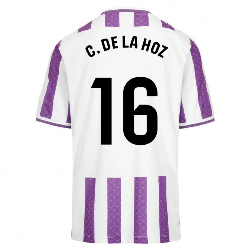 Danxen Dzieci César De La Hoz #16 Fioletowo-Biały Domowa Koszulka 2025/26 Koszulki Klubowe