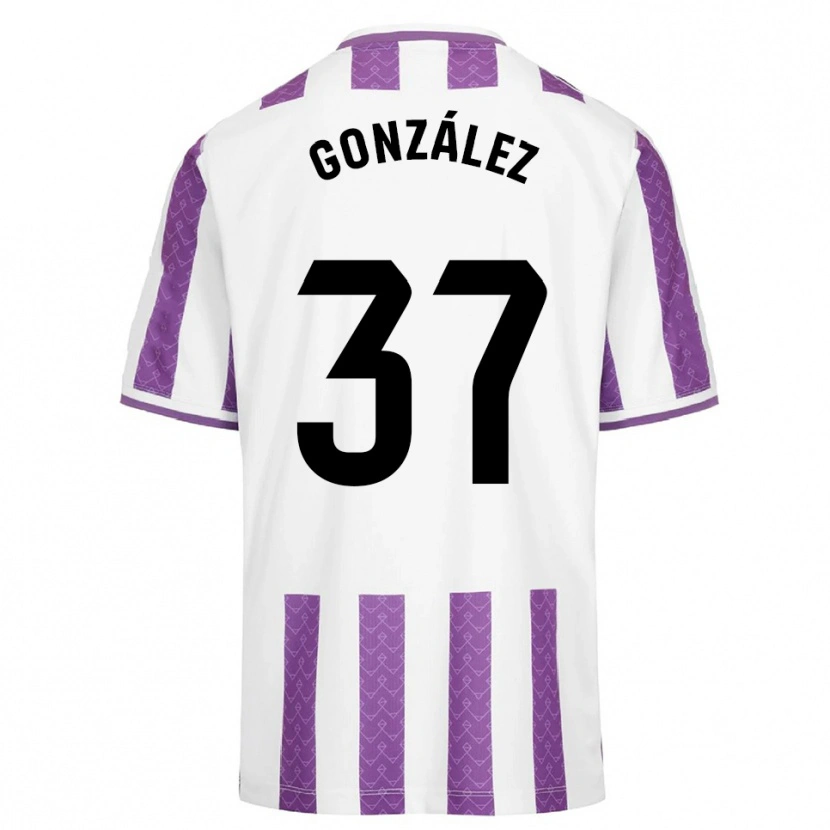 Danxen Dzieci Raúl González #37 Fioletowo-Biały Domowa Koszulka 2025/26 Koszulki Klubowe