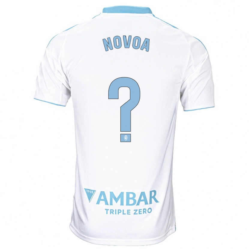 Danxen Dzieci Andrei Novoa #0 Biało-Błękitny Domowa Koszulka 2025/26 Koszulki Klubowe