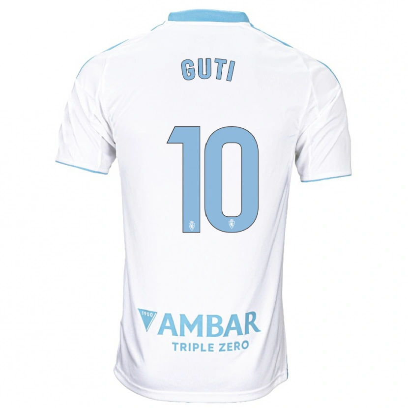 Danxen Dzieci Raúl Guti #10 Biało-Błękitny Domowa Koszulka 2025/26 Koszulki Klubowe