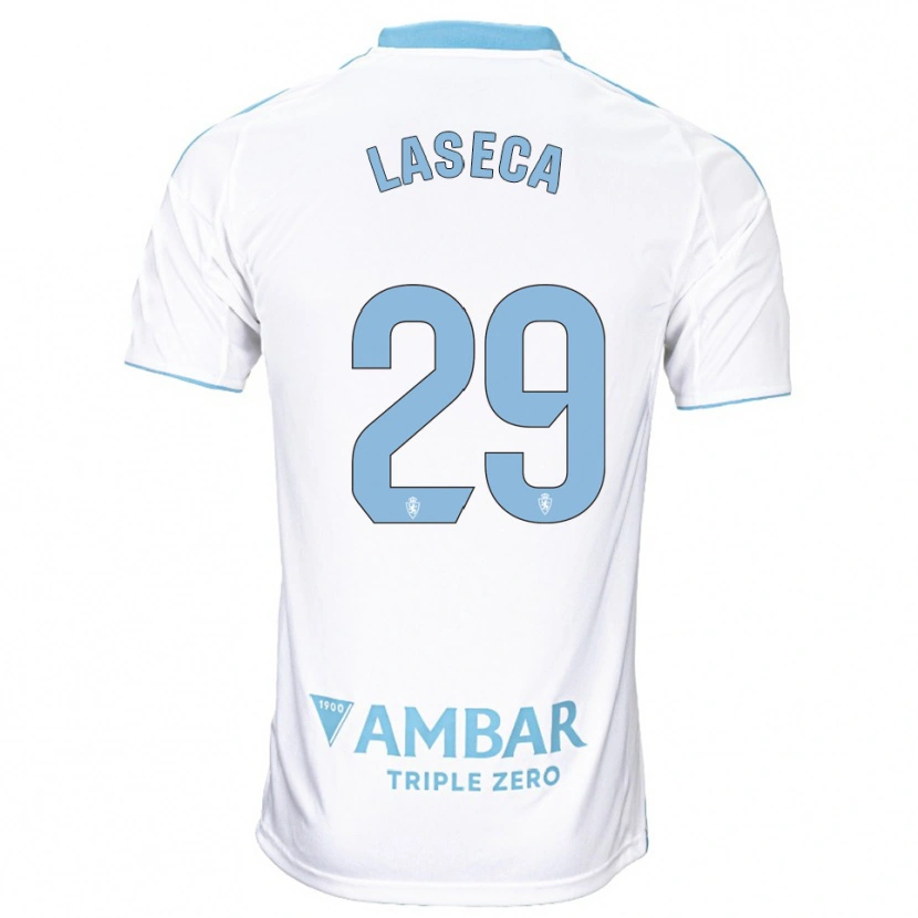 Danxen Dzieci Alejandro Laseca #29 Biało-Błękitny Domowa Koszulka 2025/26 Koszulki Klubowe