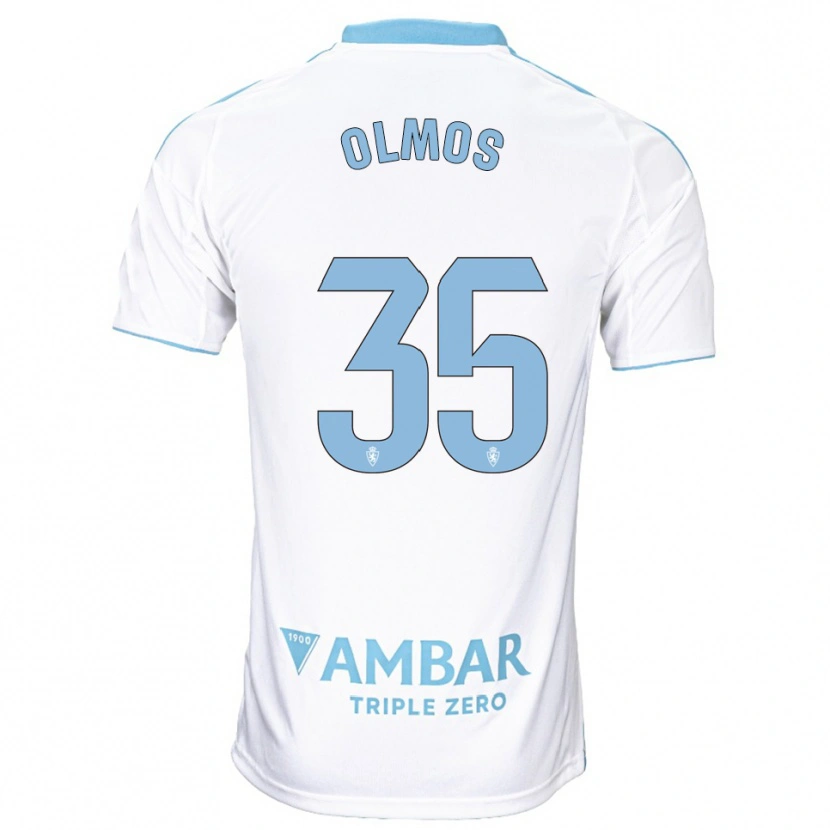 Danxen Dzieci Lucas Olmos #35 Biało-Błękitny Domowa Koszulka 2025/26 Koszulki Klubowe