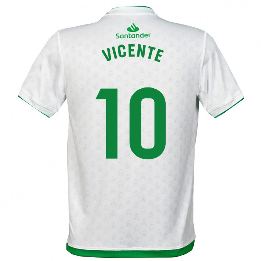 Danxen Dzieci Iñigo Vicente #10 Zielono-Biały Domowa Koszulka 2025/26 Koszulki Klubowe