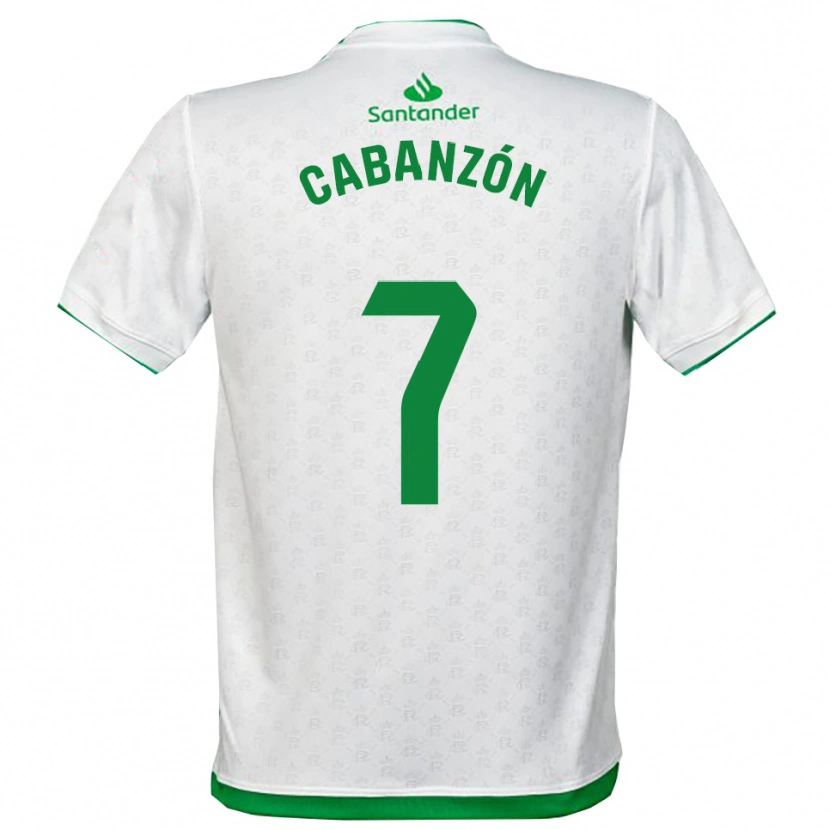 Danxen Dzieci Yeray Cabanzón #7 Zielono-Biały Domowa Koszulka 2025/26 Koszulki Klubowe