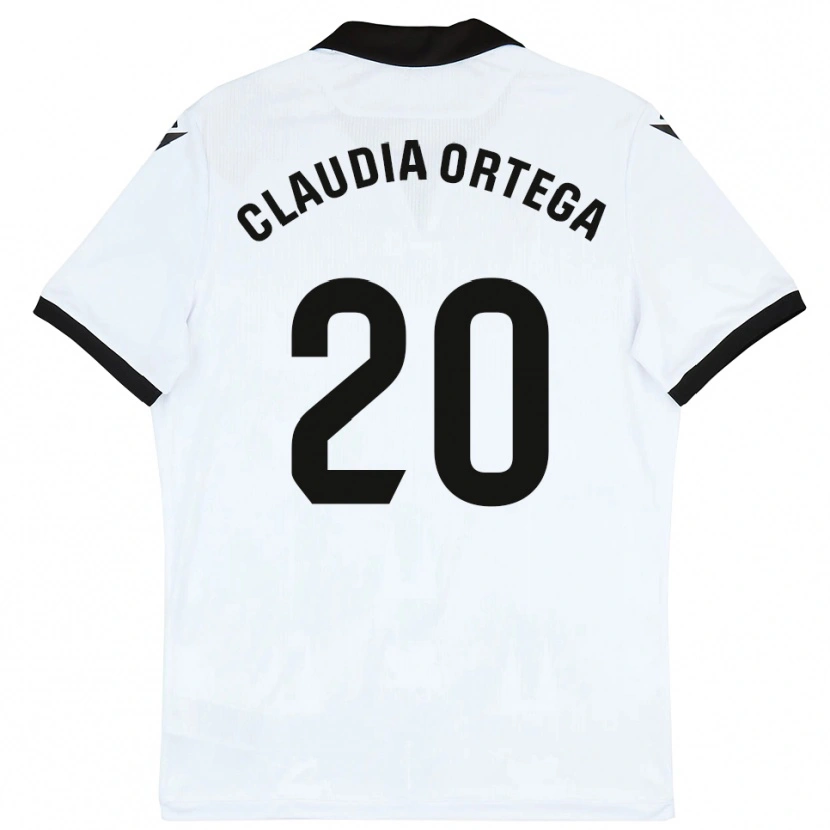 Danxen Dzieci Claudia Ortega #20 Biało-Czarny Domowa Koszulka 2025/26 Koszulki Klubowe