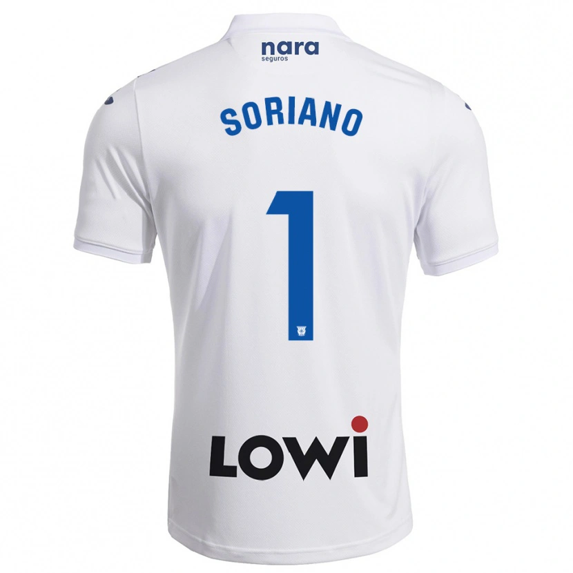 Danxen Dzieci Juan Soriano #1 Biało-Granatowy Domowa Koszulka 2025/26 Koszulki Klubowe