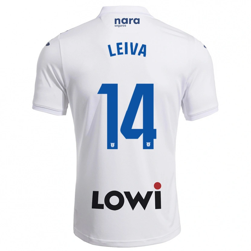 Danxen Dzieci Marcos Leiva #14 Biało-Granatowy Domowa Koszulka 2025/26 Koszulki Klubowe