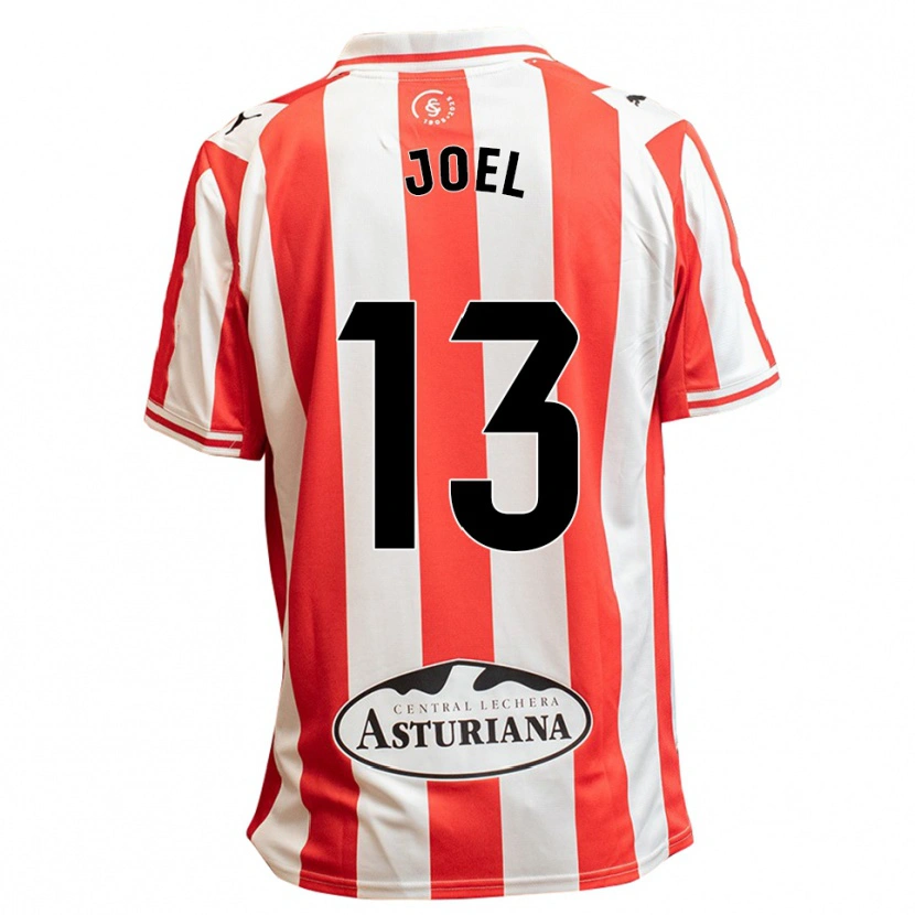 Danxen Dzieci Christian Joel #13 Biało-Czerwony Domowa Koszulka 2025/26 Koszulki Klubowe