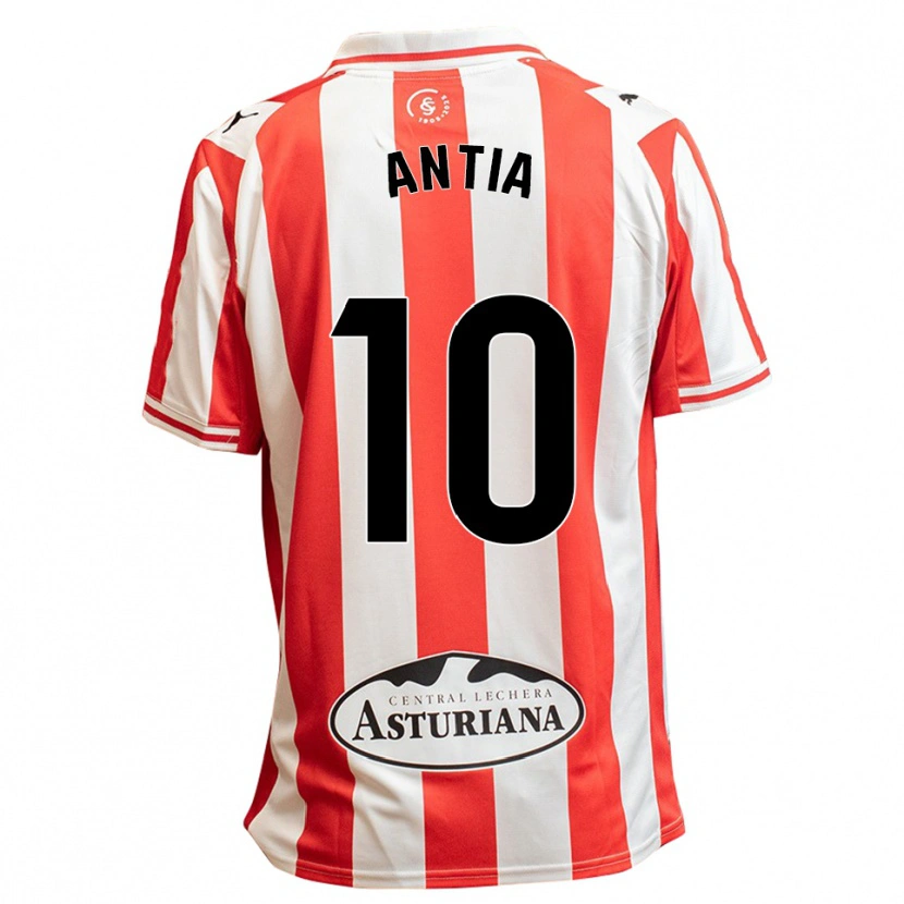 Danxen Dzieci Antia Mayo Fraga #10 Biało-Czerwony Domowa Koszulka 2025/26 Koszulki Klubowe