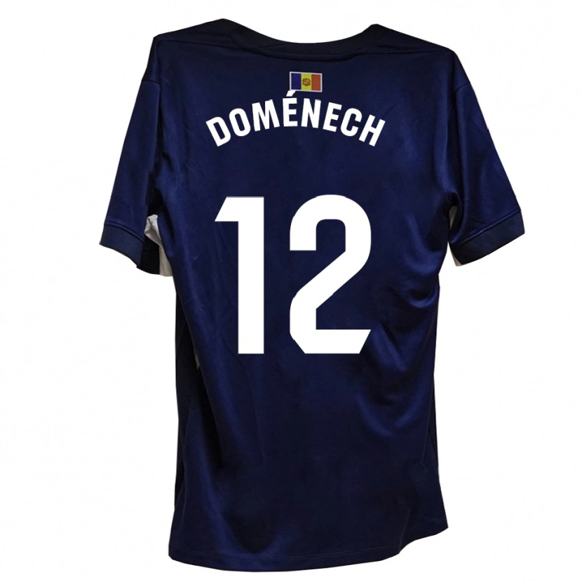 Danxen Dzieci Marc Doménech #12 Granatowo-Biały Domowa Koszulka 2025/26 Koszulki Klubowe