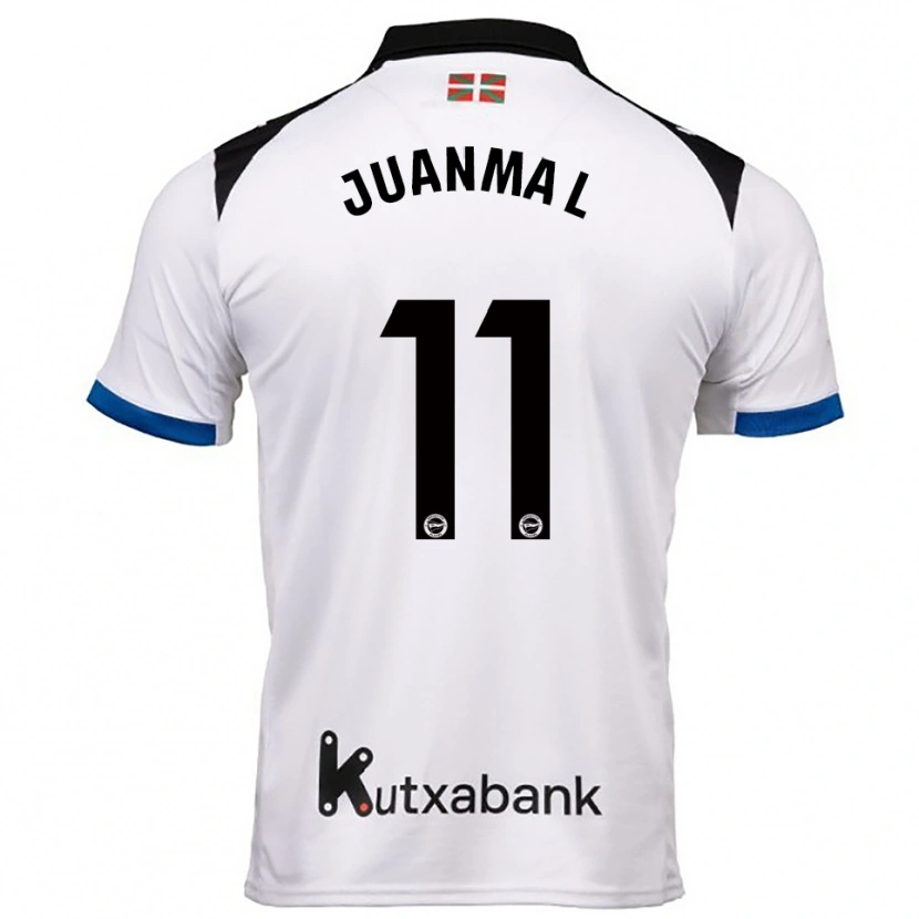 Danxen Dzieci Juanma López #11 Biało-Niebieski Wyjazdowa Koszulka 2025/26 Koszulki Klubowe