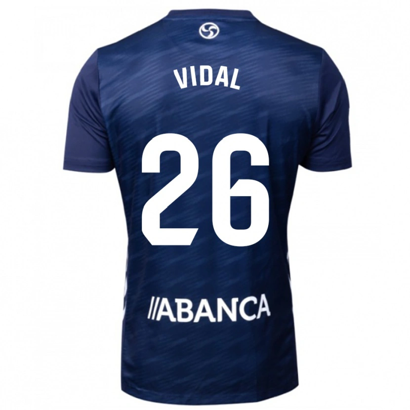 Danxen Dzieci Marc Vidal #26 Granatowo-Biały Wyjazdowa Koszulka 2025/26 Koszulki Klubowe