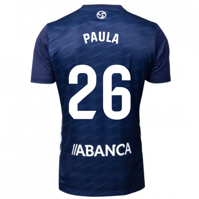 Danxen Dzieci Paula Rodríguez #26 Granatowo-Biały Wyjazdowa Koszulka 2025/26 Koszulki Klubowe