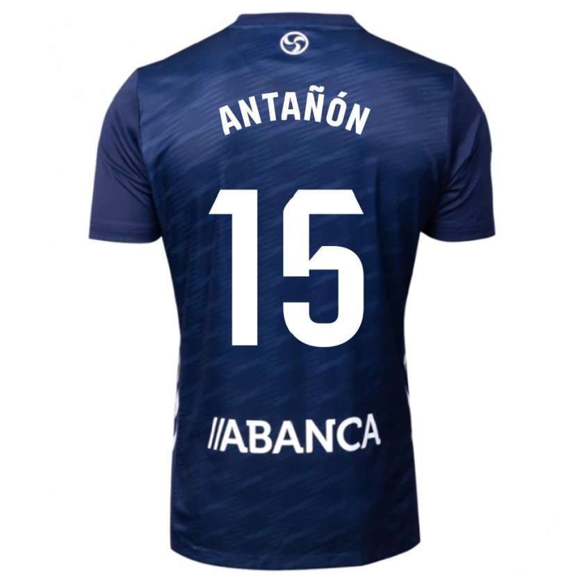 Danxen Dzieci Andrés Antañón #15 Granatowo-Biały Wyjazdowa Koszulka 2025/26 Koszulki Klubowe