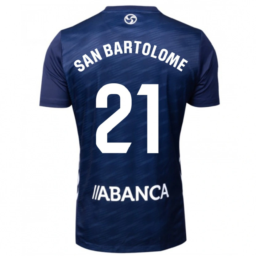 Danxen Dzieci Victor San Bartolome #21 Granatowo-Biały Wyjazdowa Koszulka 2025/26 Koszulki Klubowe