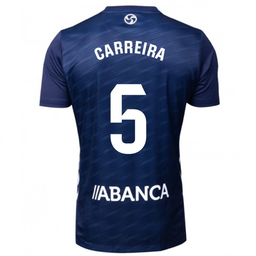 Danxen Dzieci Sergio Carreira #5 Granatowo-Biały Wyjazdowa Koszulka 2025/26 Koszulki Klubowe