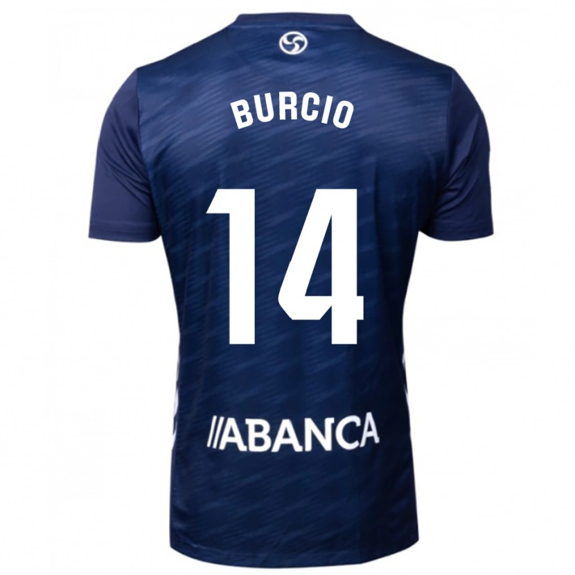 Danxen Dzieci Hugo Burcio #14 Granatowo-Biały Wyjazdowa Koszulka 2025/26 Koszulki Klubowe