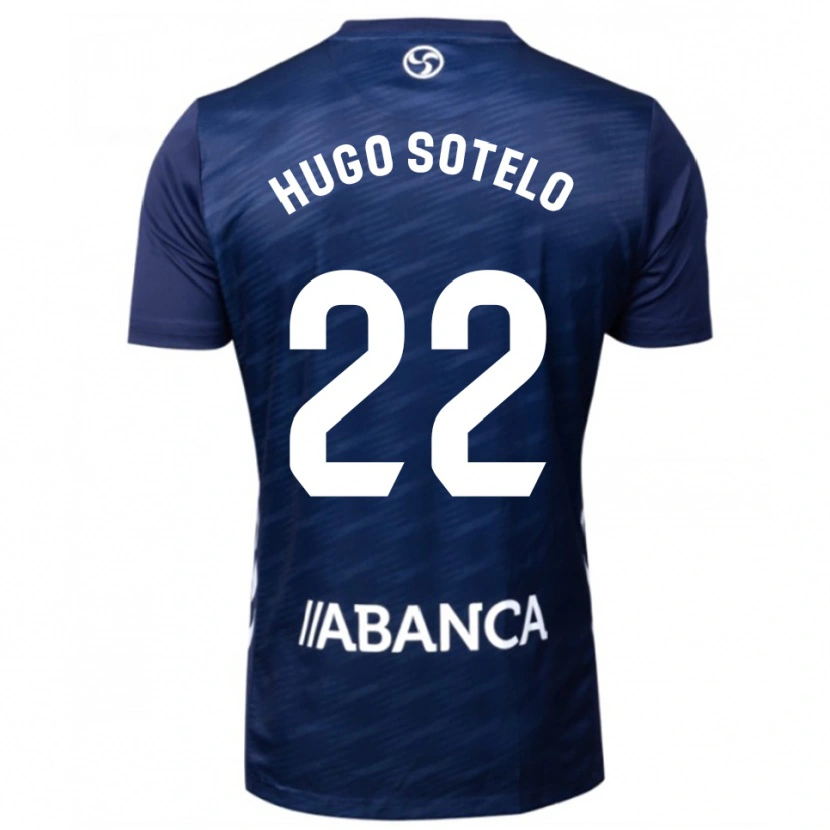 Danxen Dzieci Hugo Sotelo #22 Granatowo-Biały Wyjazdowa Koszulka 2025/26 Koszulki Klubowe