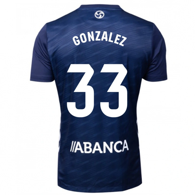 Danxen Dzieci Marcos González #33 Granatowo-Biały Wyjazdowa Koszulka 2025/26 Koszulki Klubowe
