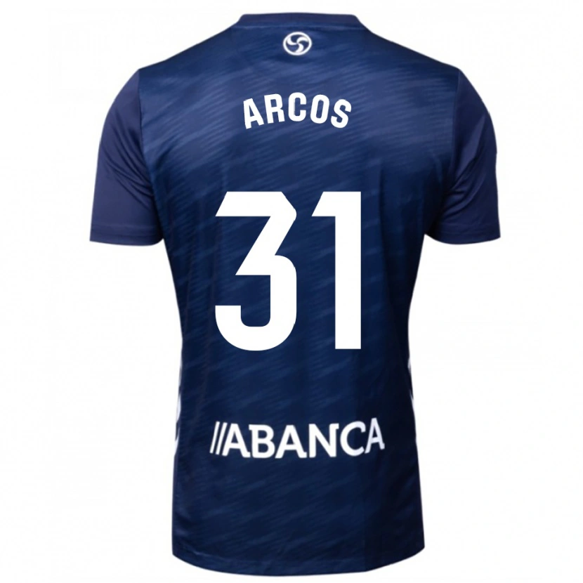 Danxen Dzieci Ángel Arcos #31 Granatowo-Biały Wyjazdowa Koszulka 2025/26 Koszulki Klubowe