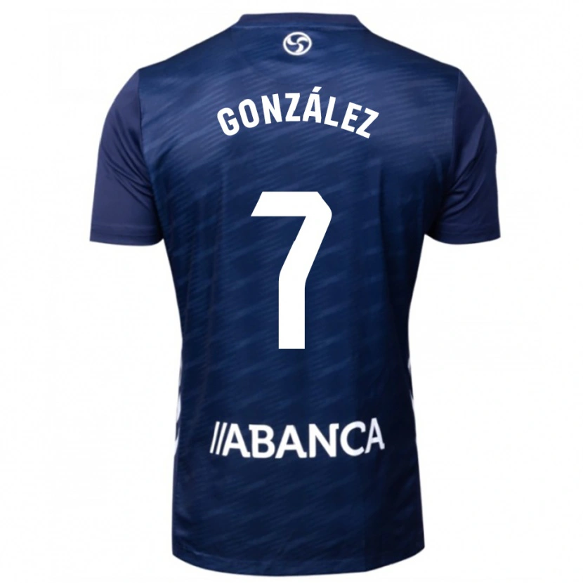 Danxen Dzieci Hugo González #7 Granatowo-Biały Wyjazdowa Koszulka 2025/26 Koszulki Klubowe